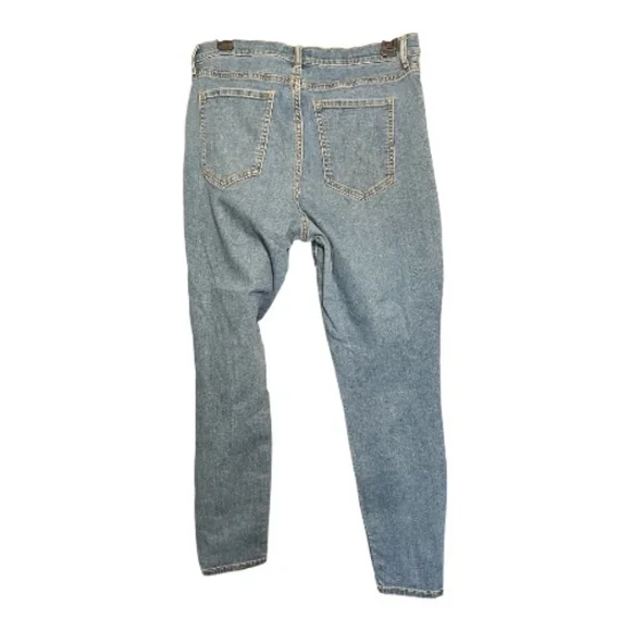 EUC Banana Republic high rise skinny distressed blue jeans | size 12 - Picture 7 of 10